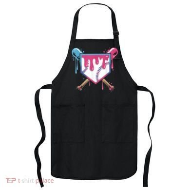Baseball Drip  Ice Cream Drip Bo.ys Baseball Apron