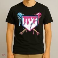 Baseball Drip  Ice Cream Drip Bo.ys Baseball T-Shirt thumb 3