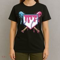 Baseball Drip  Ice Cream Drip Bo.ys Baseball T-Shirt thumb 4