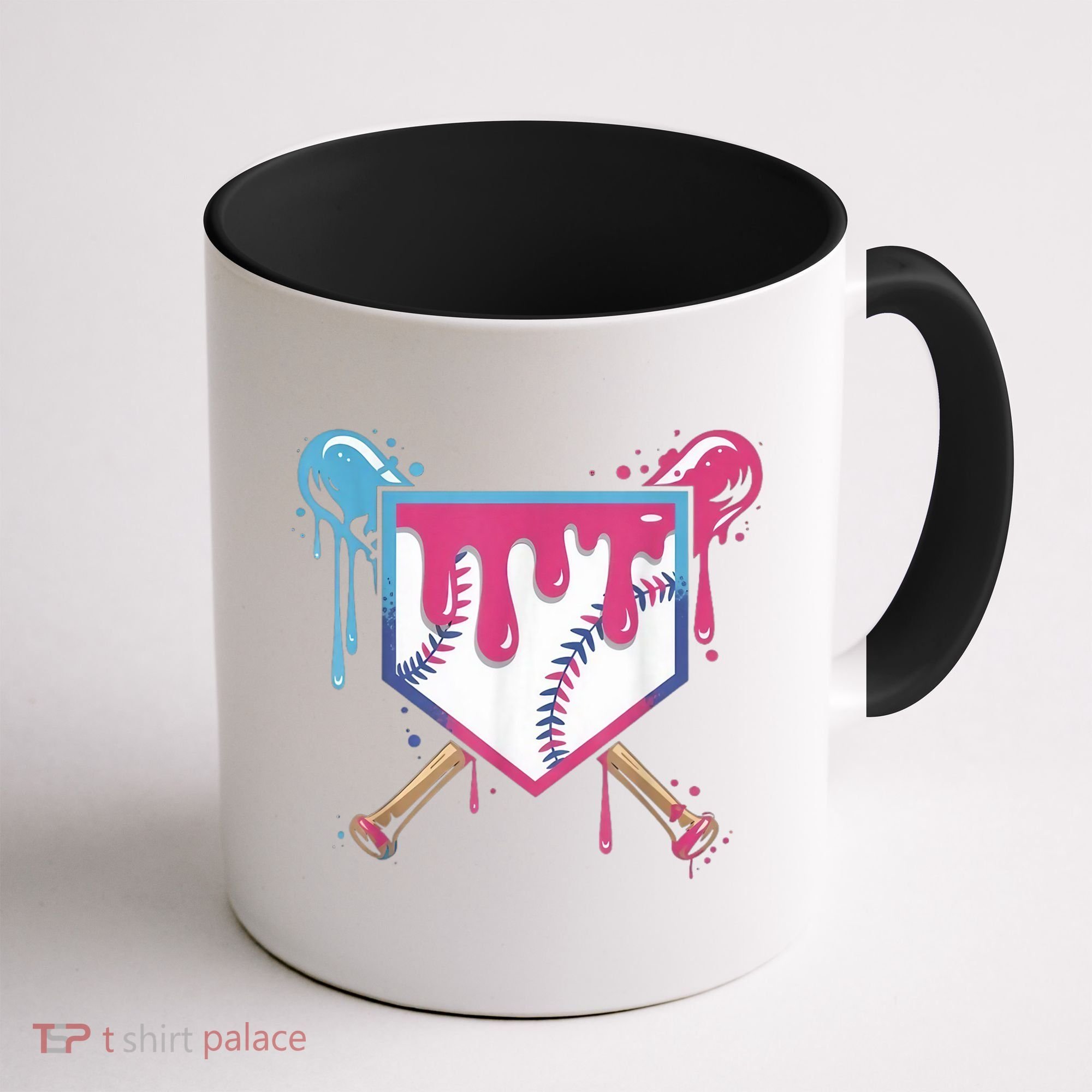 Baseball Drip  Ice Cream Drip Bo.ys Baseball Coffee Mug
