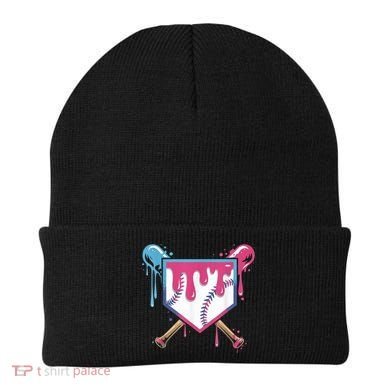 Baseball Drip  Ice Cream Drip Bo.ys Baseball Beanie