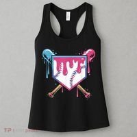 Baseball Drip  Ice Cream Drip Bo.ys Baseball Women's Tank Top thumb 3