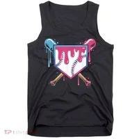 Baseball Drip  Ice Cream Drip Bo.ys Baseball Tank Top thumb 0