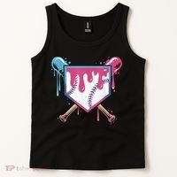 Baseball Drip  Ice Cream Drip Bo.ys Baseball Tank Top thumb 2
