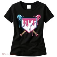 Baseball Drip  Ice Cream Drip Bo.ys Baseball Women's T-Shirt thumb 0