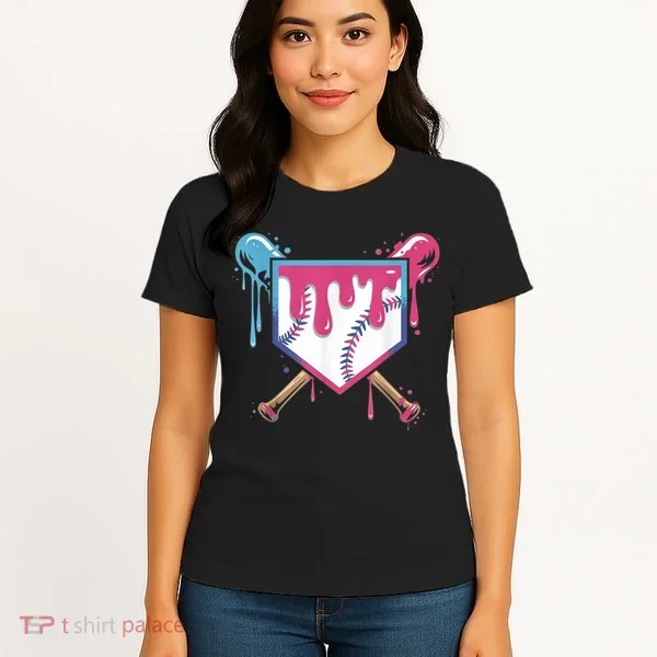 Baseball Drip  Ice Cream Drip Bo.ys Baseball Women's T-Shirt