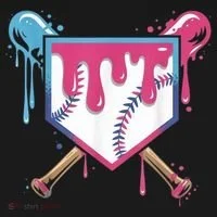Baseball Drip  Ice Cream Drip Bo.ys Baseball Women's T-Shirt thumb 6