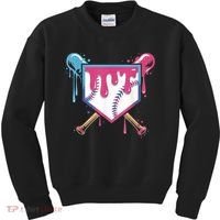 Baseball Drip  Ice Cream Drip Bo.ys Baseball Kids Sweatshirt thumb 0