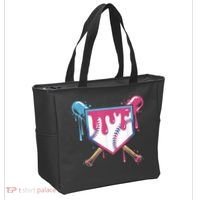 Baseball Drip  Ice Cream Drip Bo.ys Baseball Tote Bag thumb 2