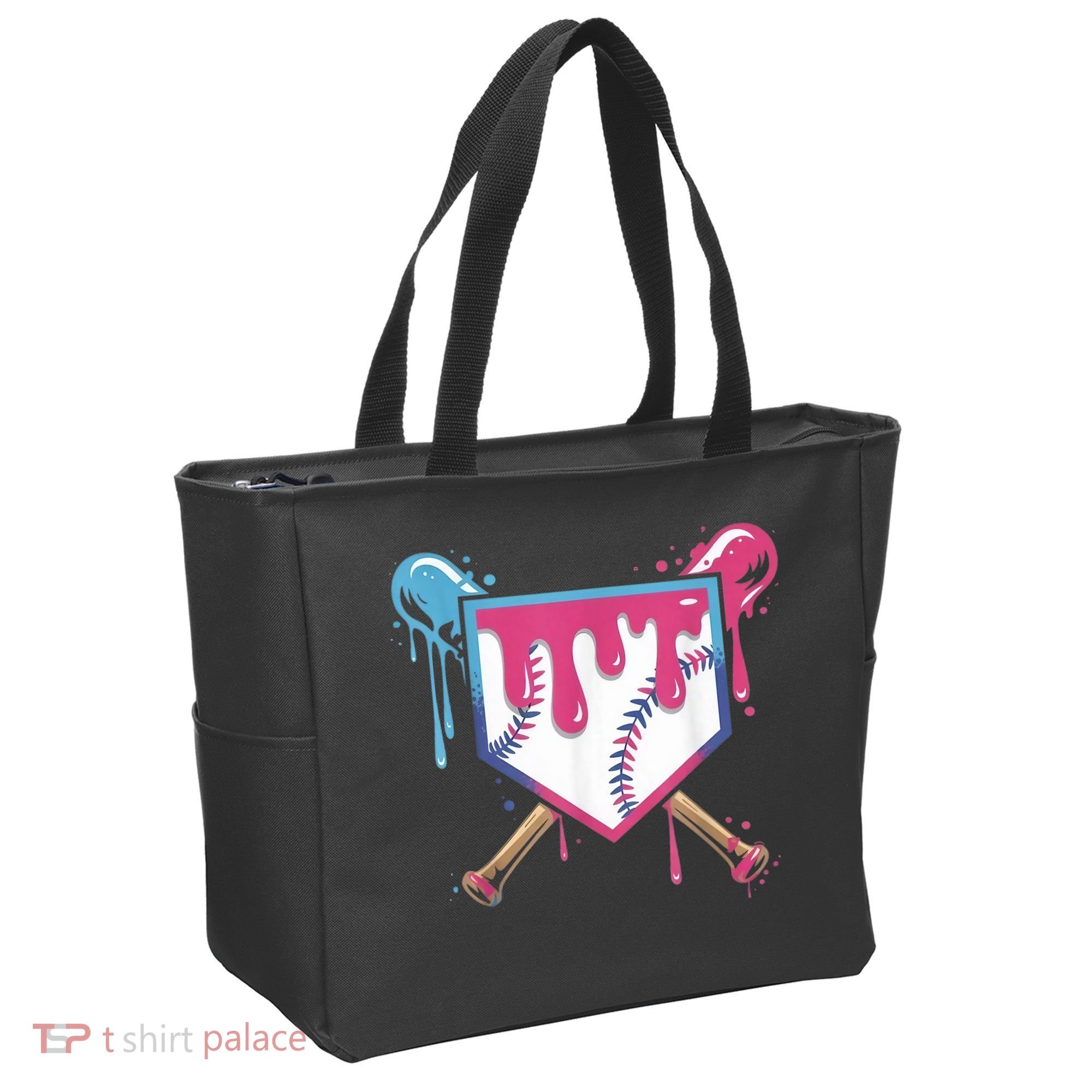 Baseball Drip  Ice Cream Drip Bo.ys Baseball Tote Bag
