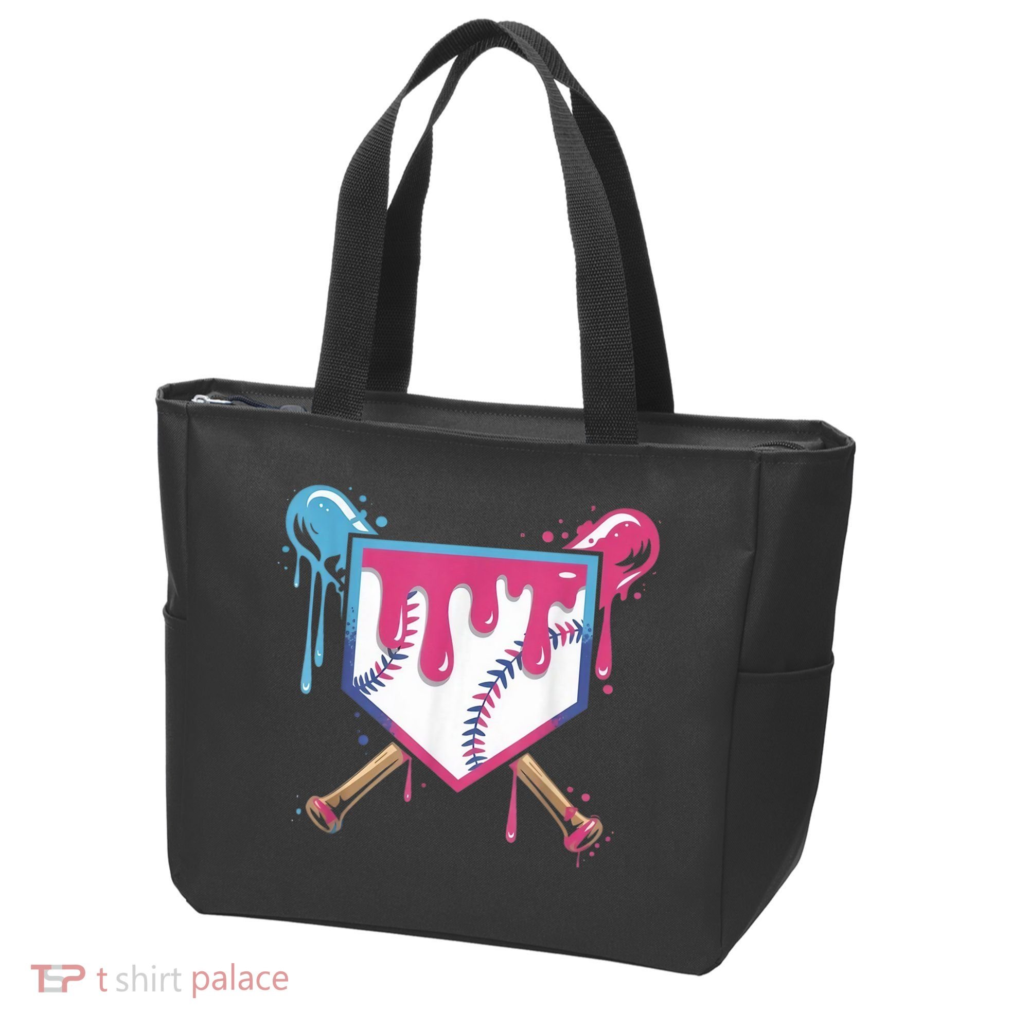 Baseball Drip  Ice Cream Drip Bo.ys Baseball Tote Bag
