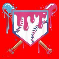 Baseball Drip  Ice Cream Drip Bo.ys Baseball Santa Hat thumb 1
