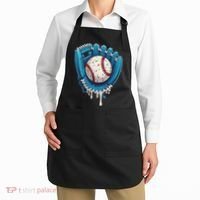 Baseball Drip Ice Cream Sprinkles Baseball Glove Apron thumb 2