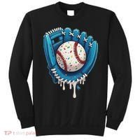 Baseball Drip Ice Cream Sprinkles Baseball Glove Sweatshirt thumb 0