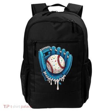 Baseball Drip Ice Cream Sprinkles Baseball Glove Backpack