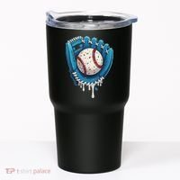 Baseball Drip Ice Cream Sprinkles Baseball Glove Tumbler thumb 0