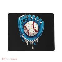 Baseball Drip Ice Cream Sprinkles Baseball Glove Mousepad thumb 0