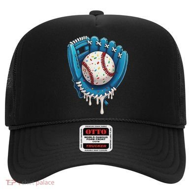 Baseball Drip Ice Cream Sprinkles Baseball Glove Hat