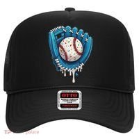 Baseball Drip Ice Cream Sprinkles Baseball Glove Hat thumb 0