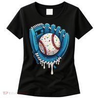 Baseball Drip Ice Cream Sprinkles Baseball Glove Women's T-Shirt thumb 0