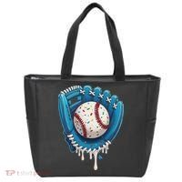 Baseball Drip Ice Cream Sprinkles Baseball Glove Tote Bag thumb 0