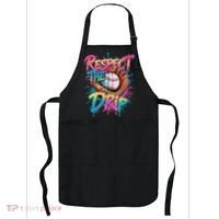 Baseball Drip Ice Cream Drip Respect The Drip Apron thumb 0