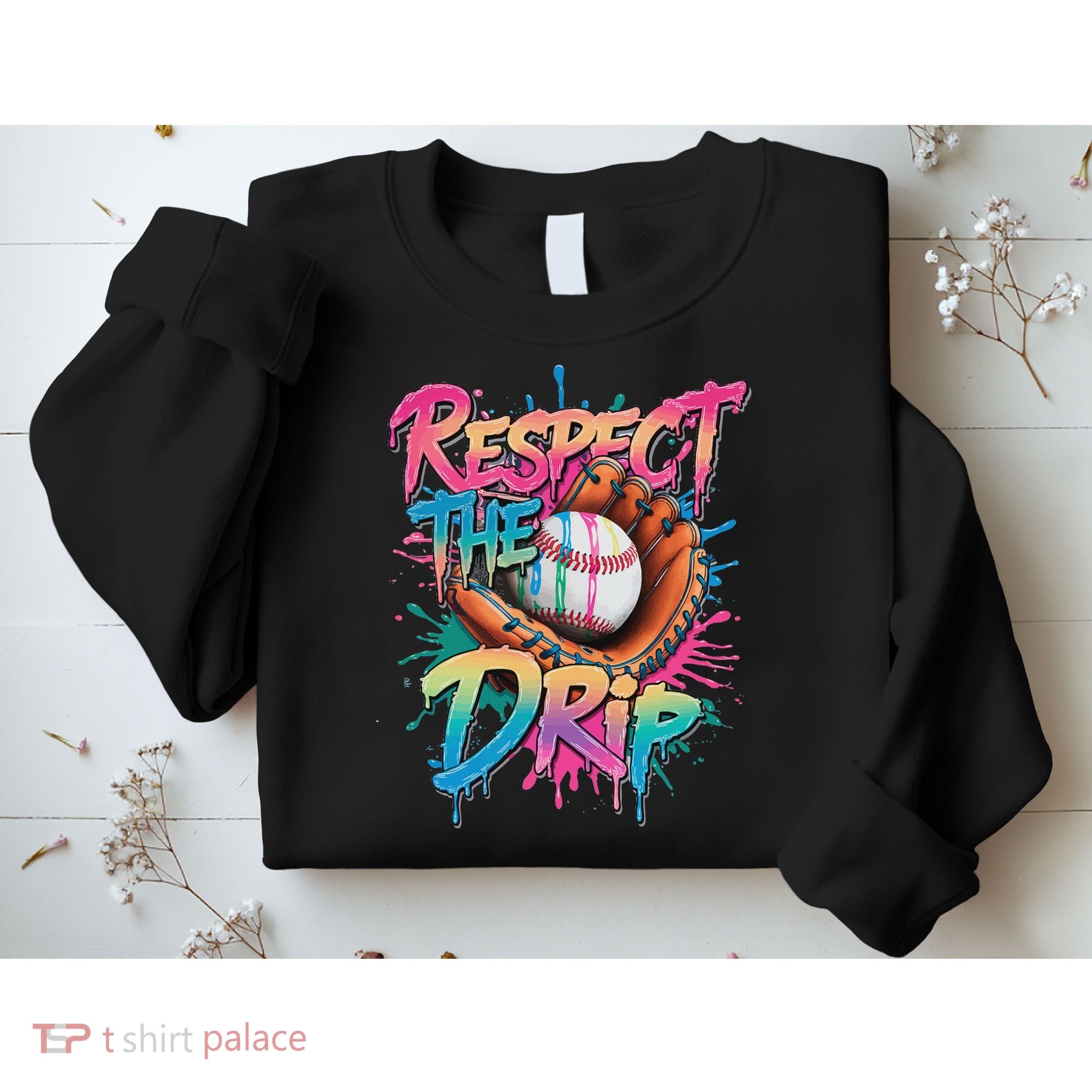 Baseball Drip Ice Cream Drip Respect The Drip Sweatshirt