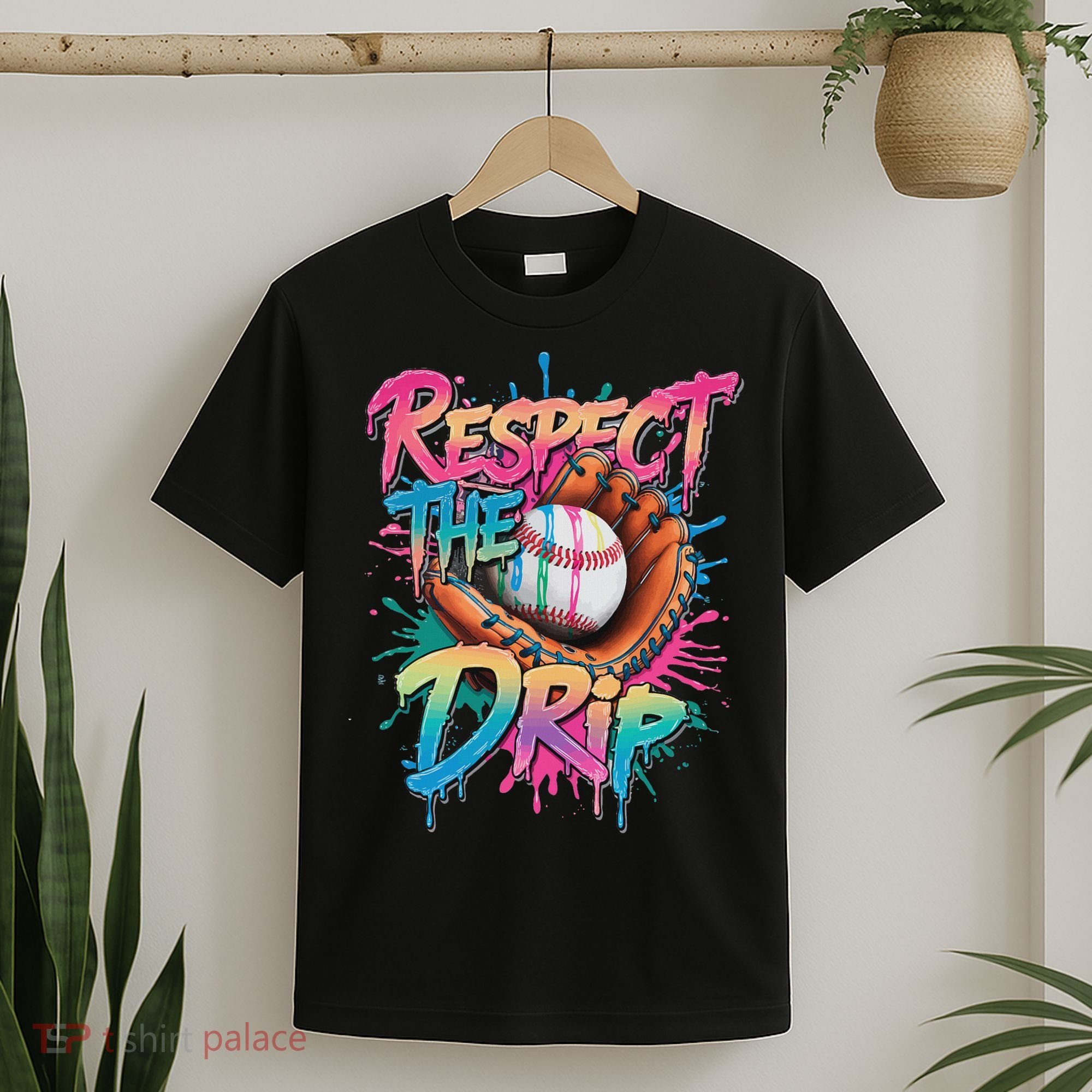 Baseball Drip Ice Cream Drip Respect The Drip T-Shirt