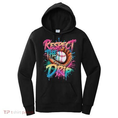 Baseball Drip Ice Cream Drip Respect The Drip Women's Hoodie