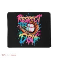 Baseball Drip Ice Cream Drip Respect The Drip Mousepad thumb 0