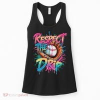 Baseball Drip Ice Cream Drip Respect The Drip Women's Tank Top thumb 0