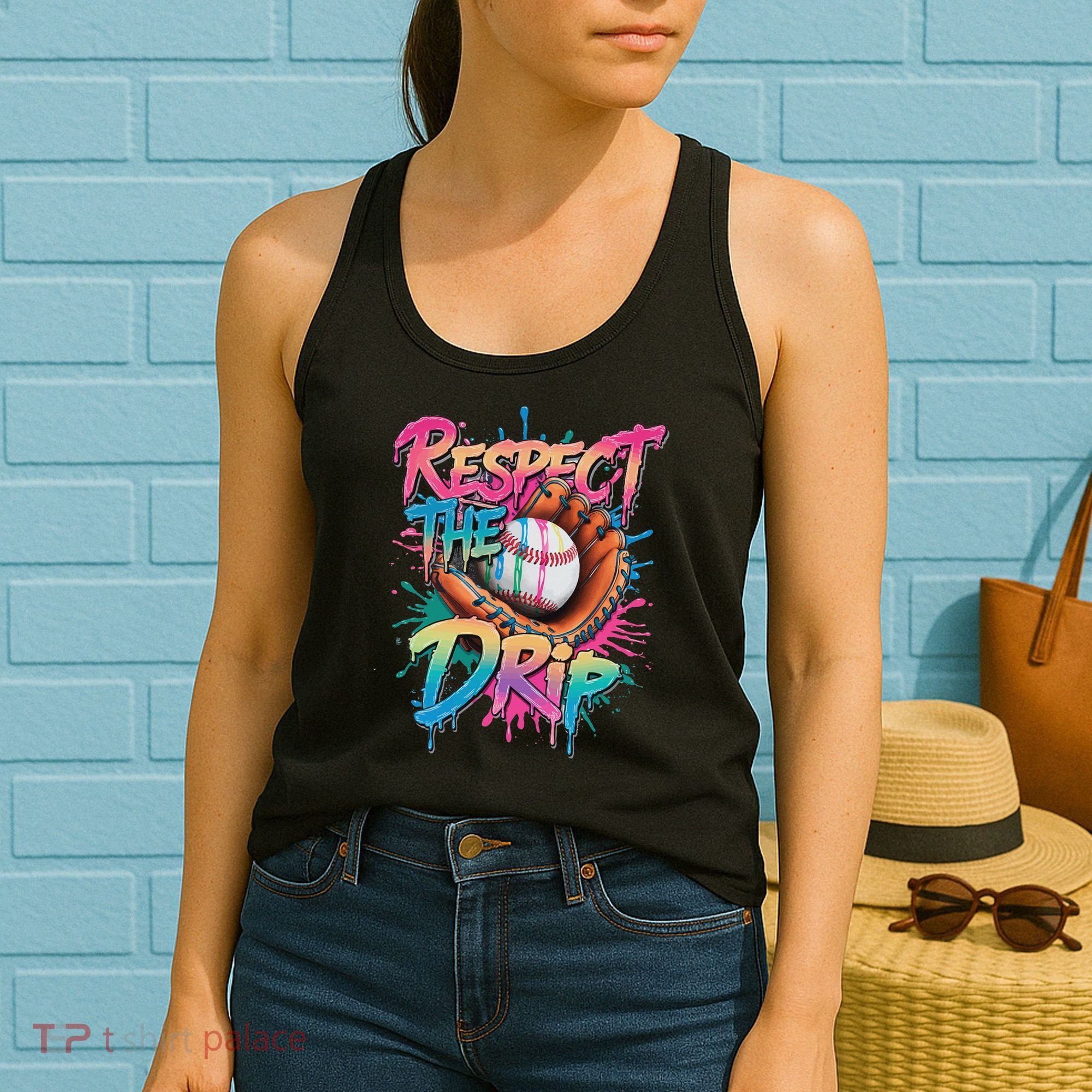 Baseball Drip Ice Cream Drip Respect The Drip Women's Tank Top