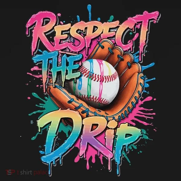 Baseball Drip Ice Cream Drip Respect The Drip Toddler Hoodie