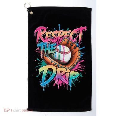 Baseball Drip Ice Cream Drip Respect The Drip Golf Towel
