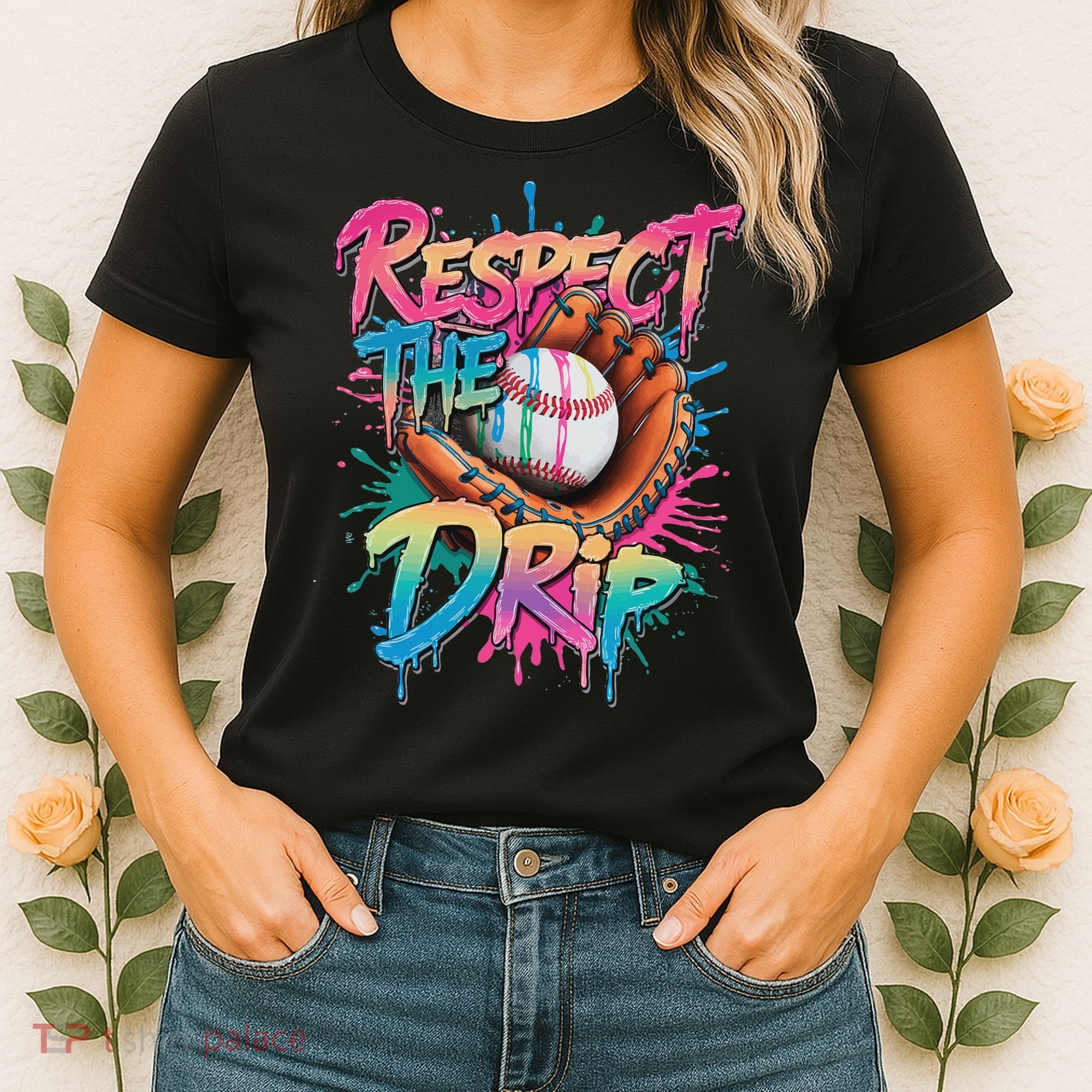 Baseball Drip Ice Cream Drip Respect The Drip Women's T-Shirt