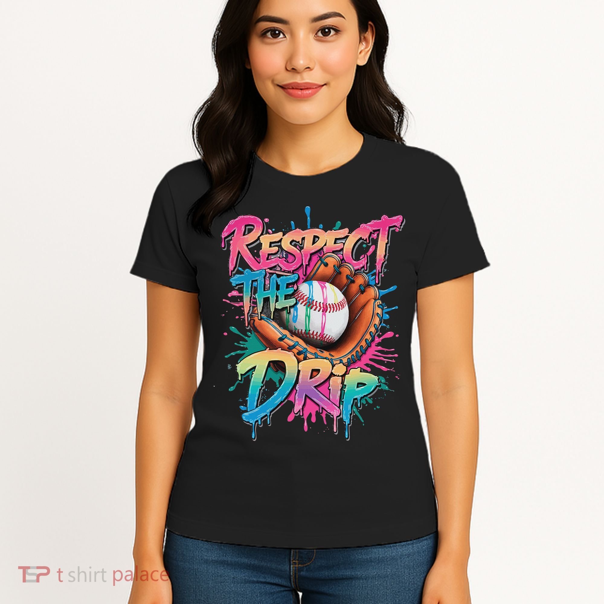 Baseball Drip Ice Cream Drip Respect The Drip Women's T-Shirt