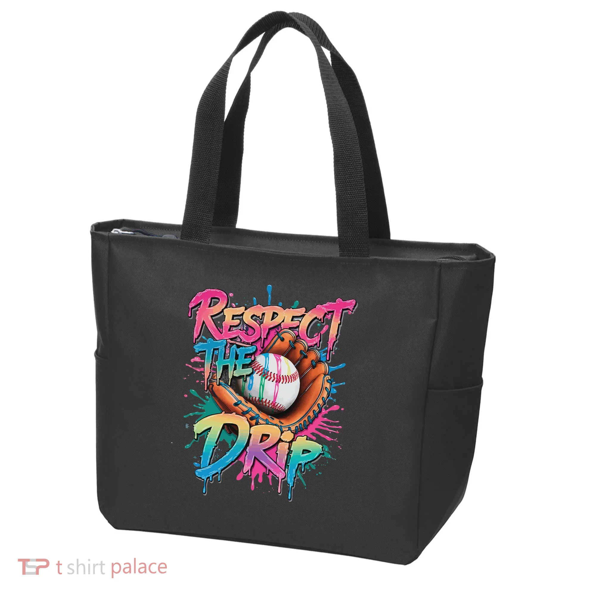 Baseball Drip Ice Cream Drip Respect The Drip Tote Bag
