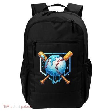 Baseball Dripping Ice Cream Drip Baseball Backpack
