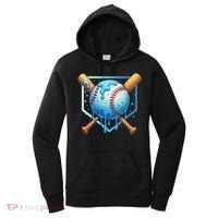 Baseball Dripping Ice Cream Drip Baseball Women's Hoodie thumb 0