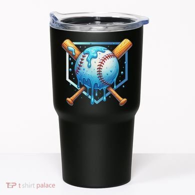 Baseball Dripping Ice Cream Drip Baseball Tumbler