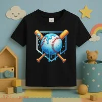 Baseball Dripping Ice Cream Drip Baseball Toddler T-Shirt thumb 3