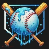 Baseball Dripping Ice Cream Drip Baseball Toddler T-Shirt thumb 4