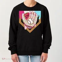 Baseball Drip Ice Cream Cone Drip Baseball Women's Sweatshirt thumb 0
