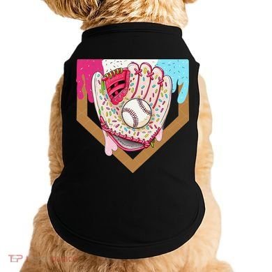 Baseball Drip Ice Cream Cone Drip Baseball Doggie Tank