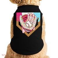 Baseball Drip Ice Cream Cone Drip Baseball Doggie Tank thumb 0