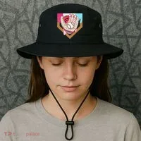 Baseball Drip Ice Cream Cone Drip Baseball Bucket Hat thumb 3
