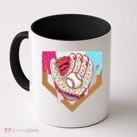 Baseball Drip Ice Cream Cone Drip Baseball Coffee Mug thumb 0