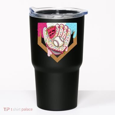 Baseball Drip Ice Cream Cone Drip Baseball Tumbler