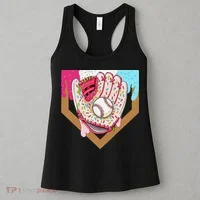 Baseball Drip Ice Cream Cone Drip Baseball Women's Tank Top thumb 3