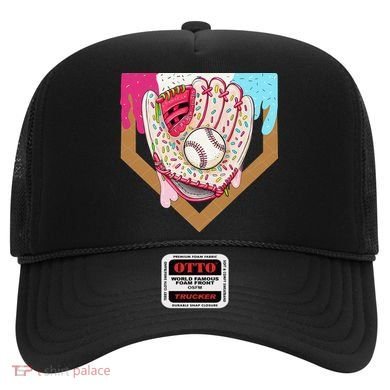 Baseball Drip Ice Cream Cone Drip Baseball Hat